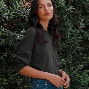 Jenni Kayne Boyfriend Black Top